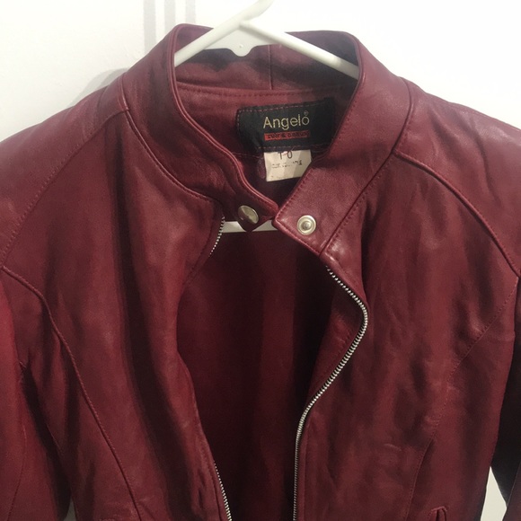 Red leather jacket - Picture 3 of 3